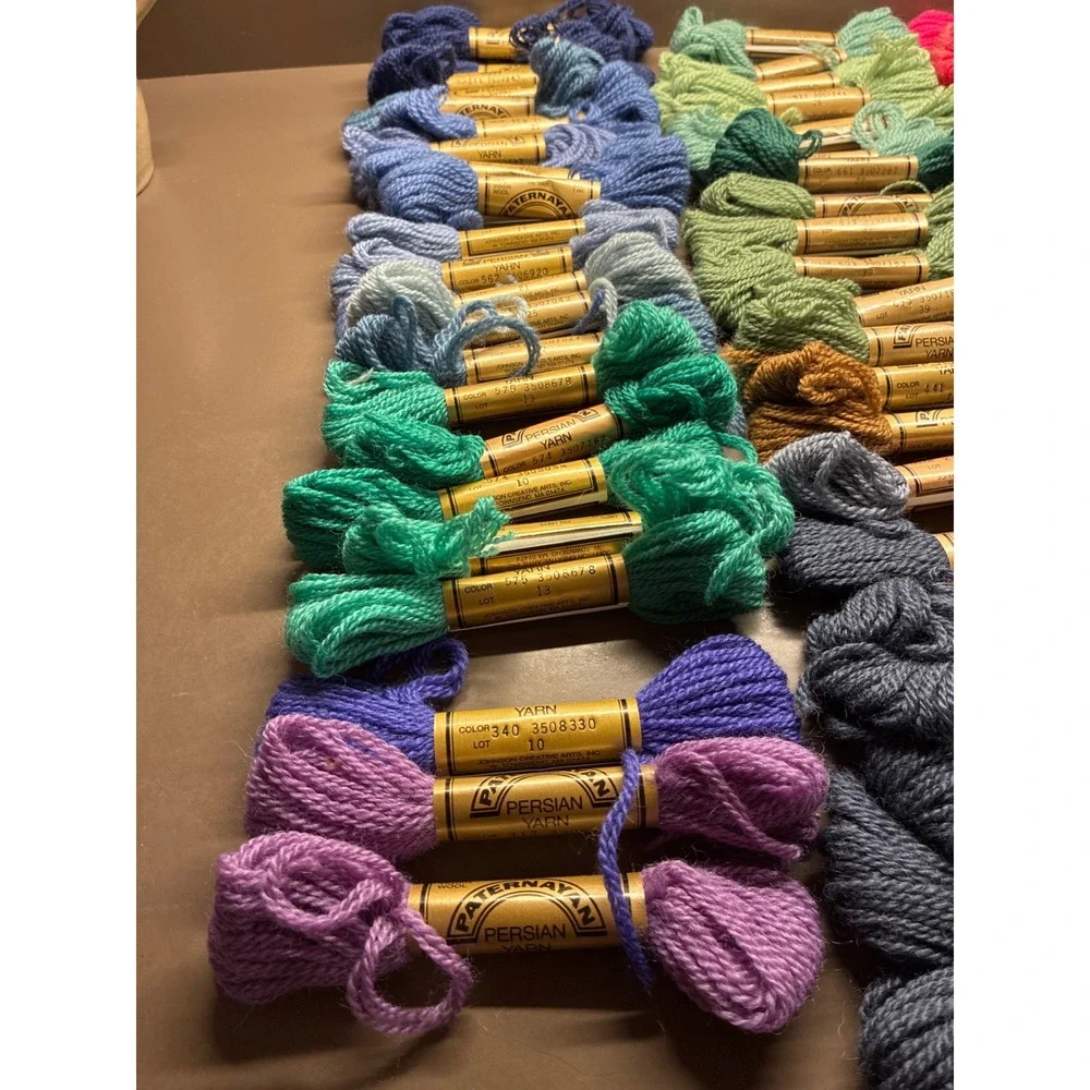 Paternayan Tapestry Yarn lot 64 skeins wool embroidery needlepoint